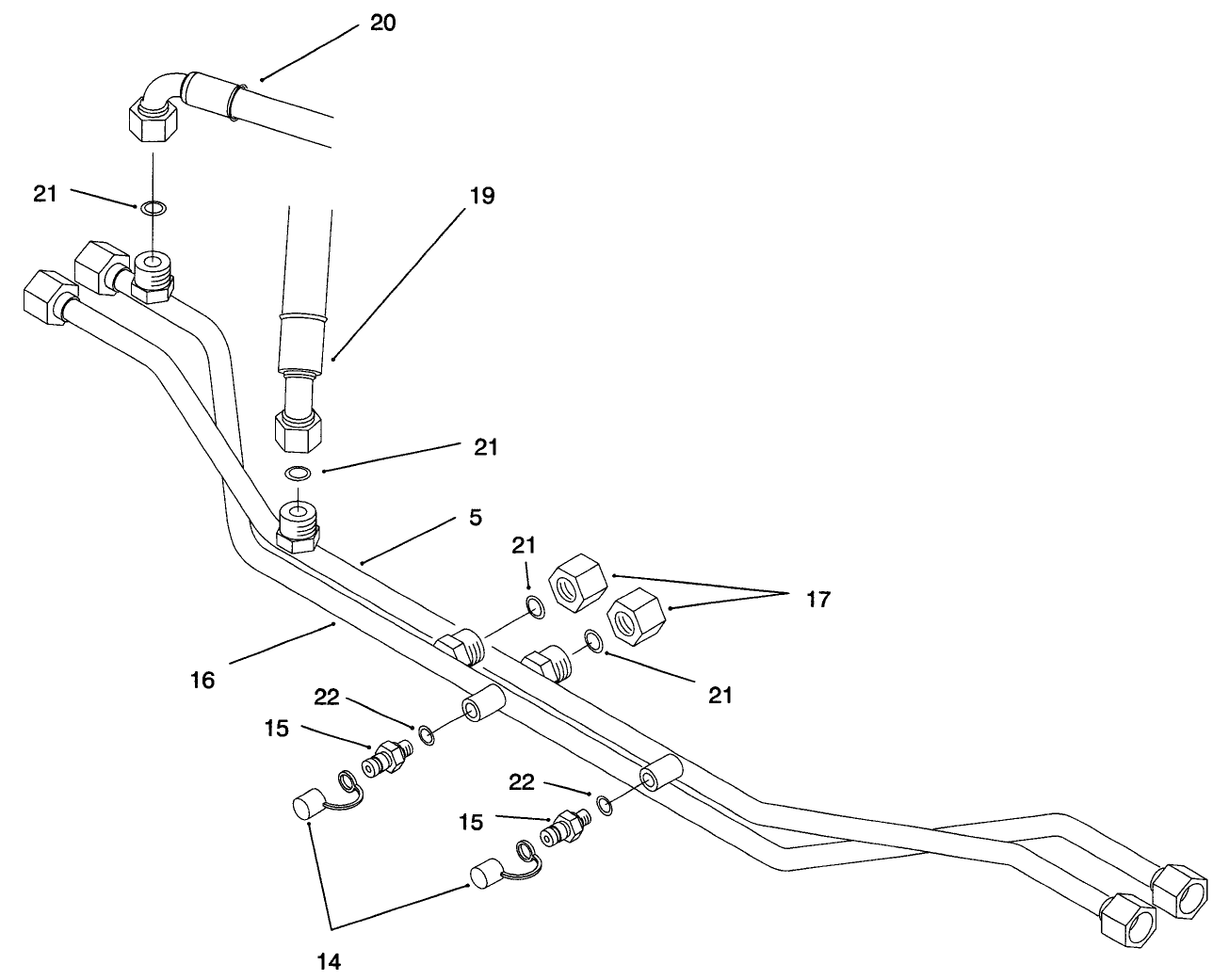 Drive Motor Plumbing Assembly (model No. 03422)