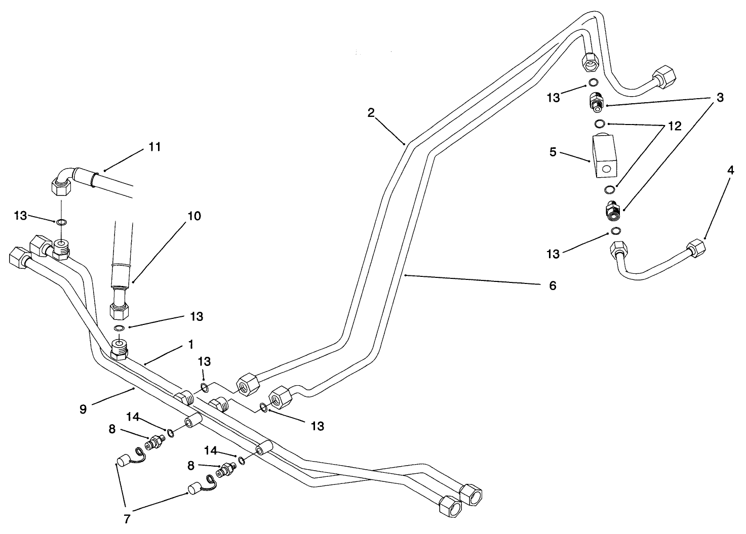 Drive Motor Plumbing Assembly (model No. 03427)