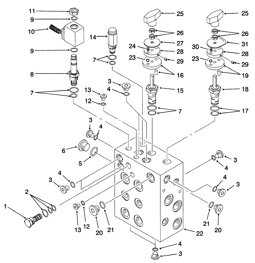 Hydraulic Manifold Assembly No. 93-6718