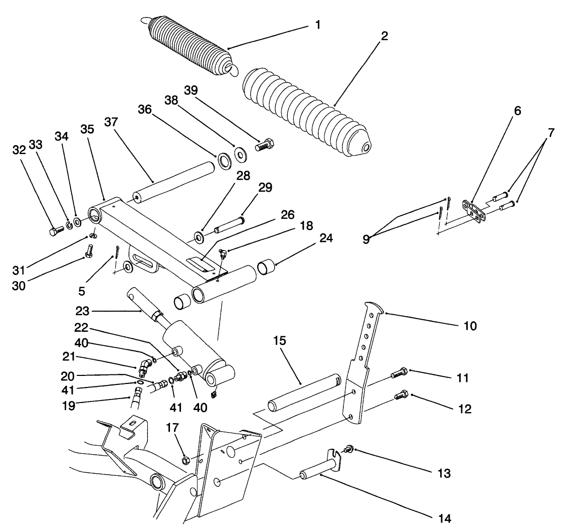 Rear Cutting Unit Lift Arm Assembly