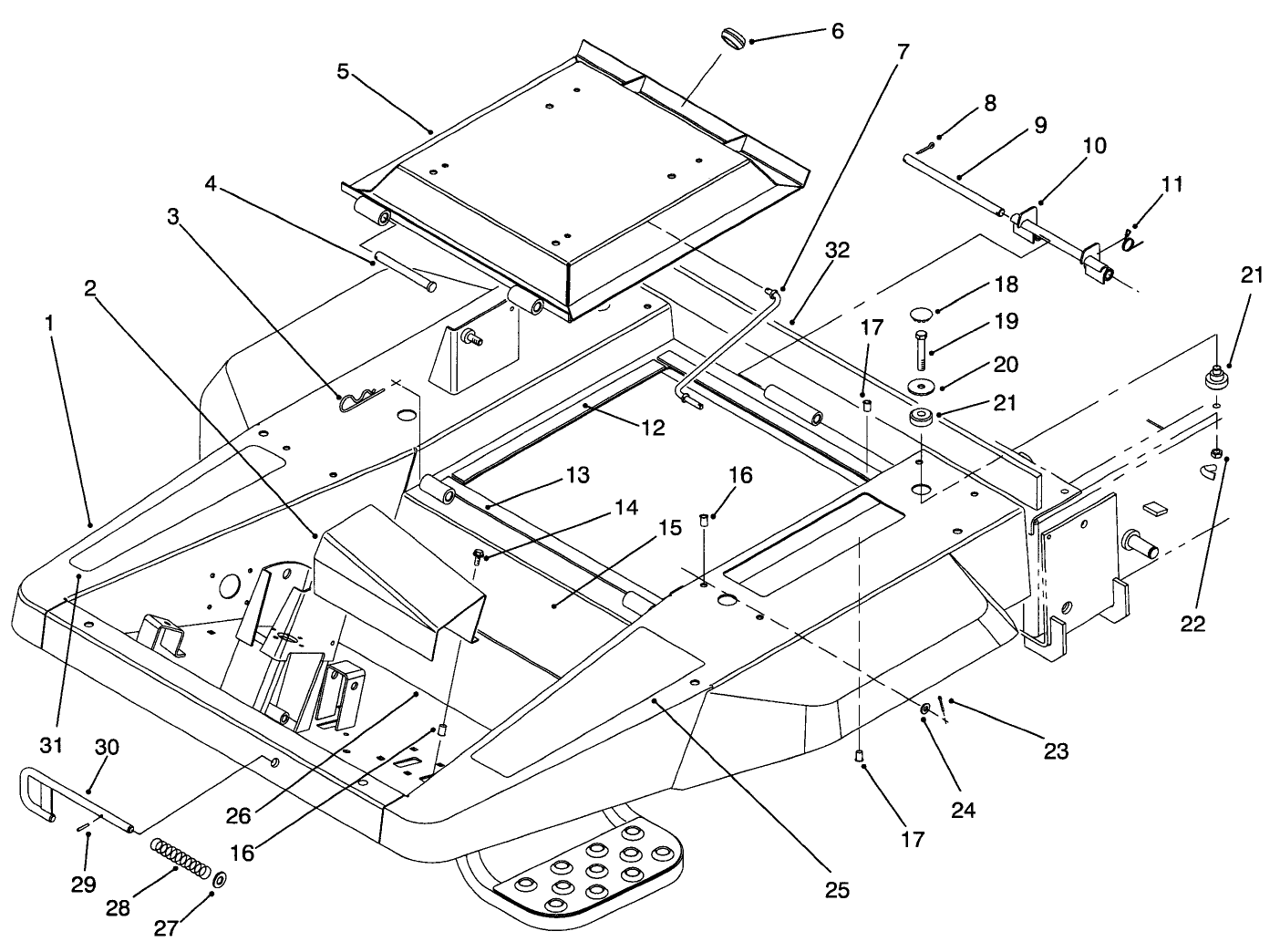 Front Frame & Seat Base Assembly