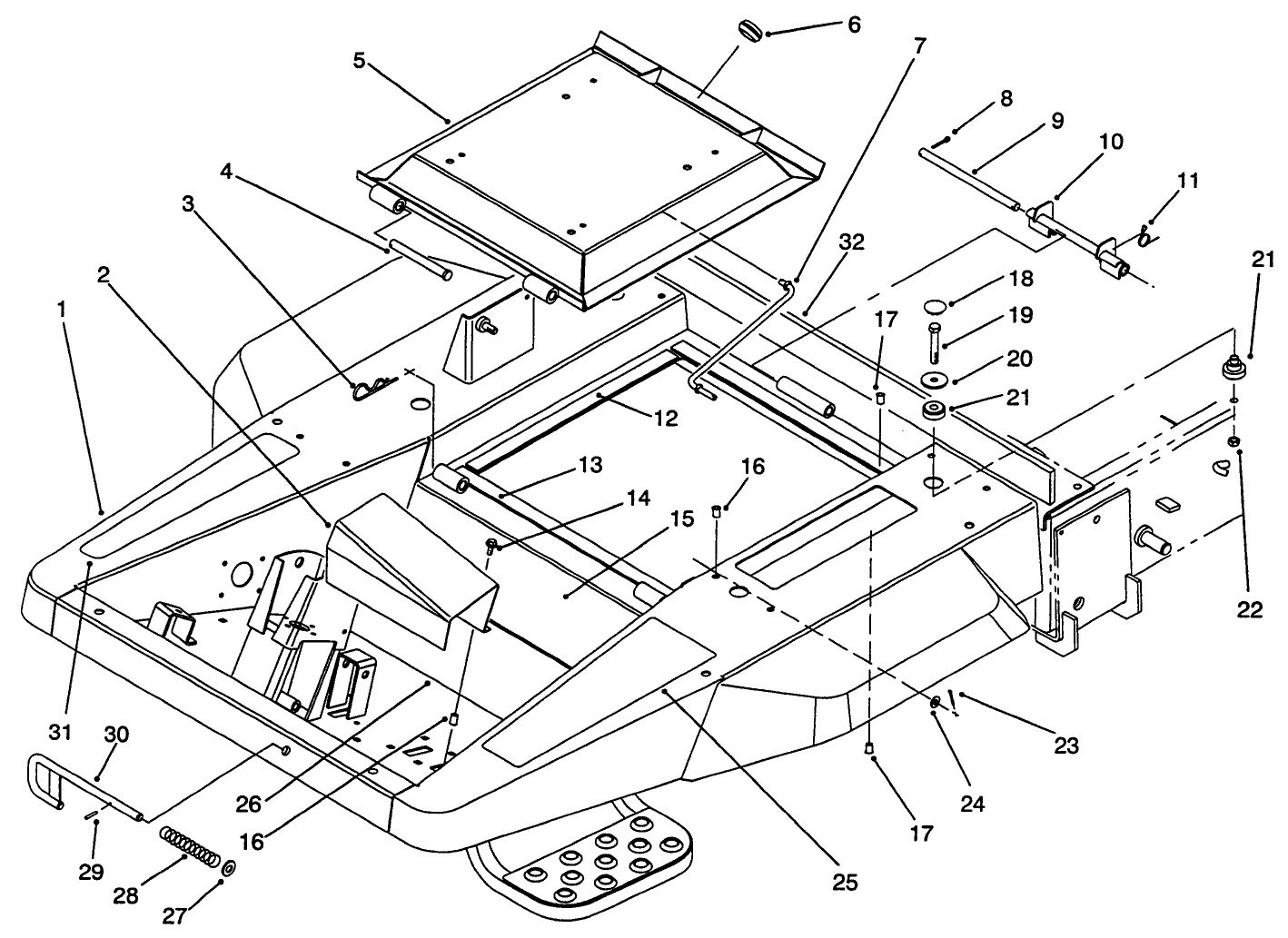 Front Frame and Seat Base Assembly
