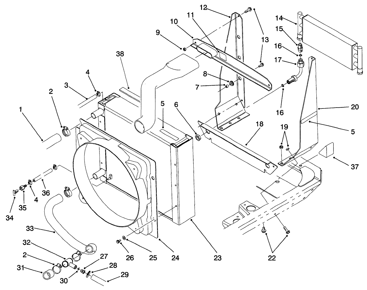 Radiator and Cooler Assembly