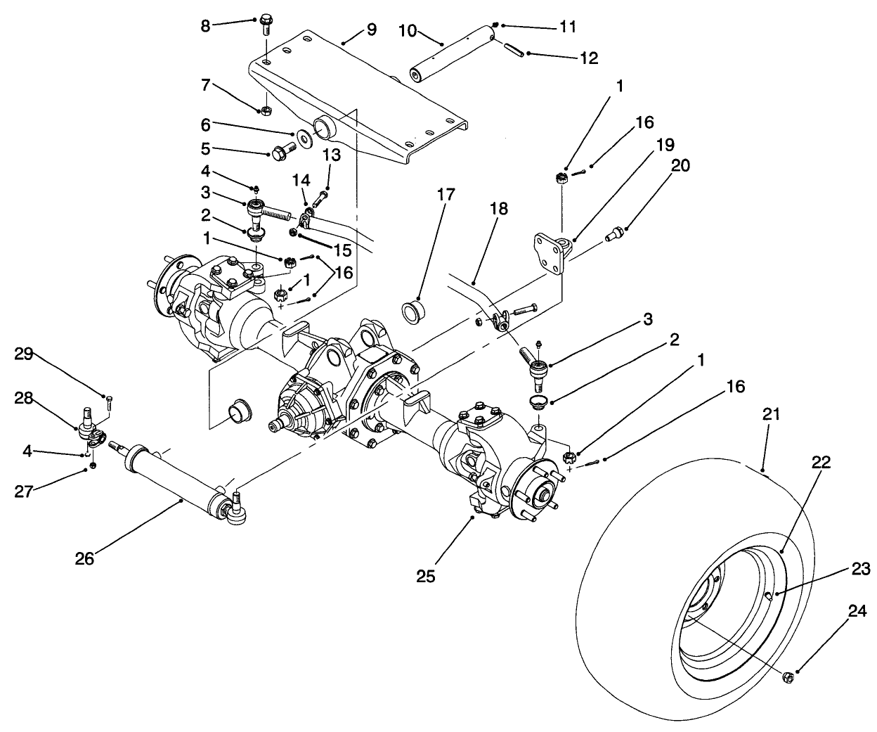 Rear Axle Assembly (model No. 30302)