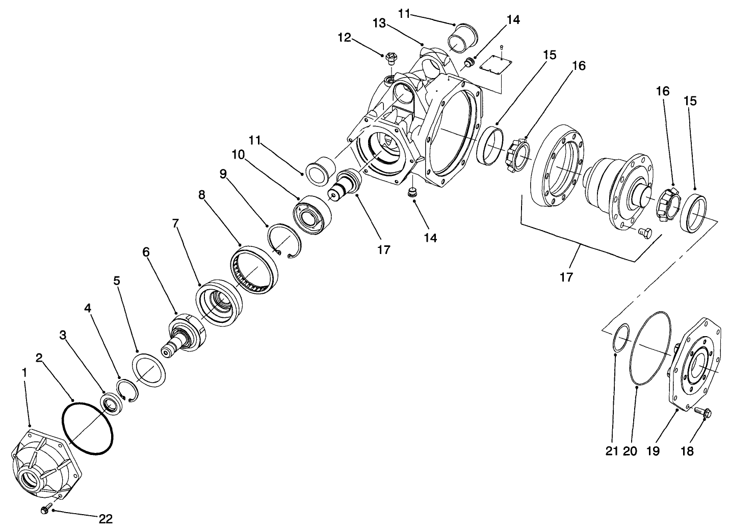 4wd Axle-Housing Assembly
