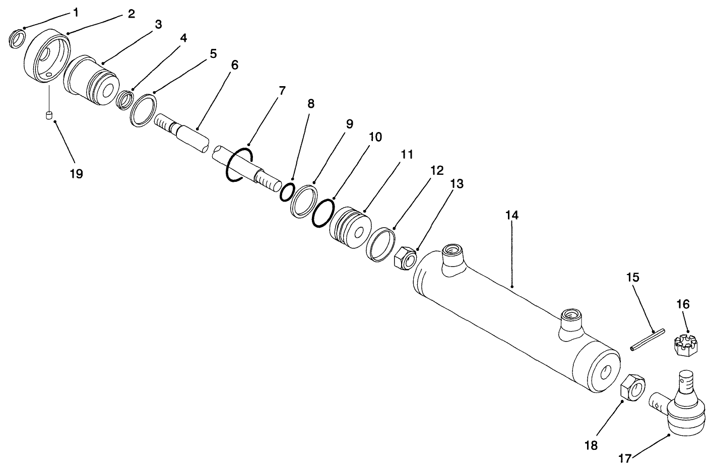 Steering Cylinder Assembly No. 93-5962