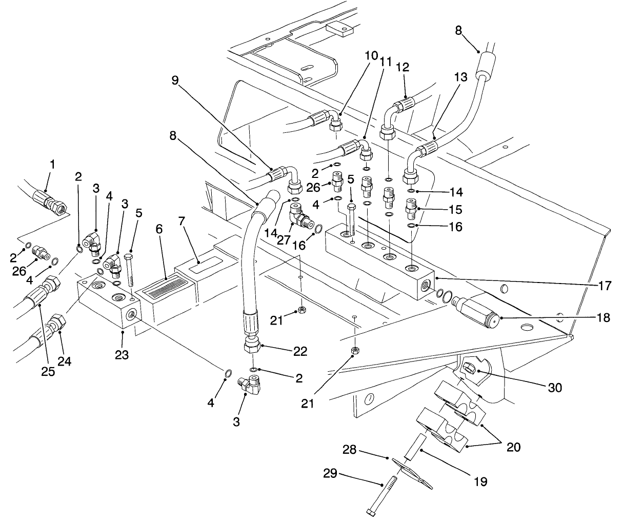 Front Hydraulic Manifolds