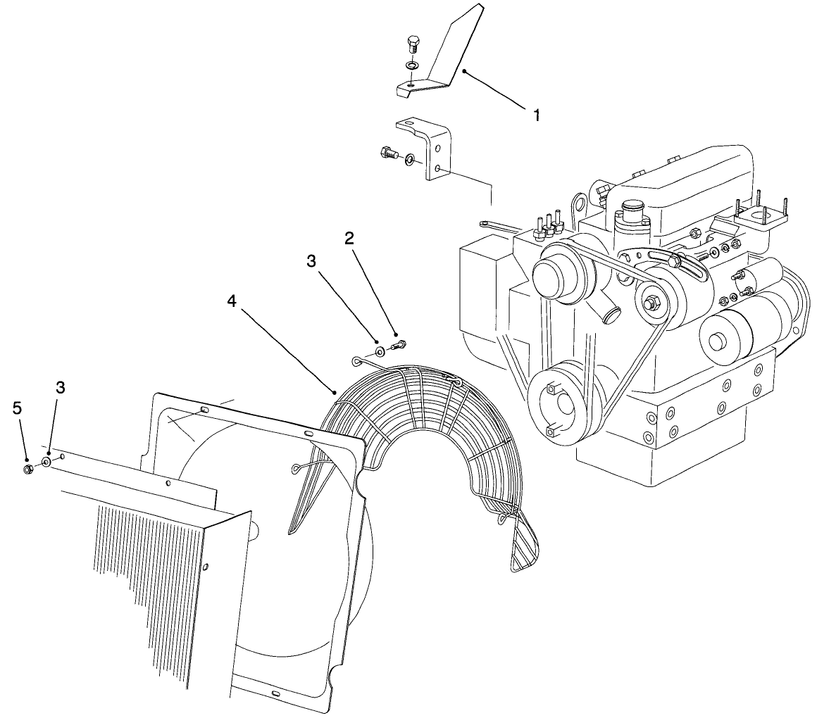 Fan Guard & Flywheel Shield Assembly (europe)