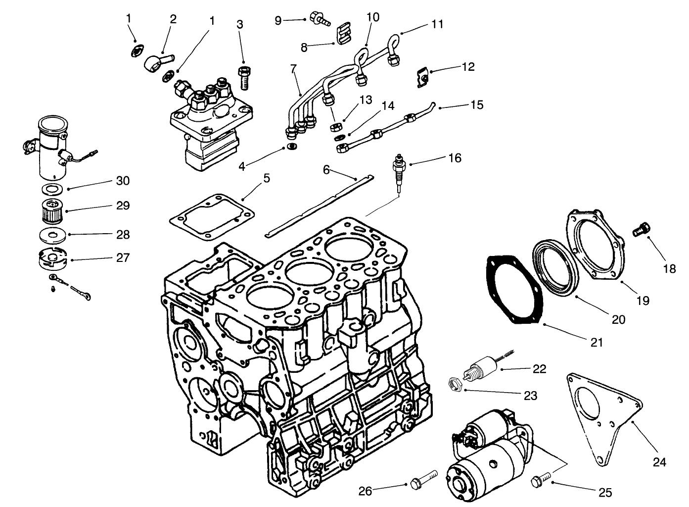 Fuel And Starter System Assembly
