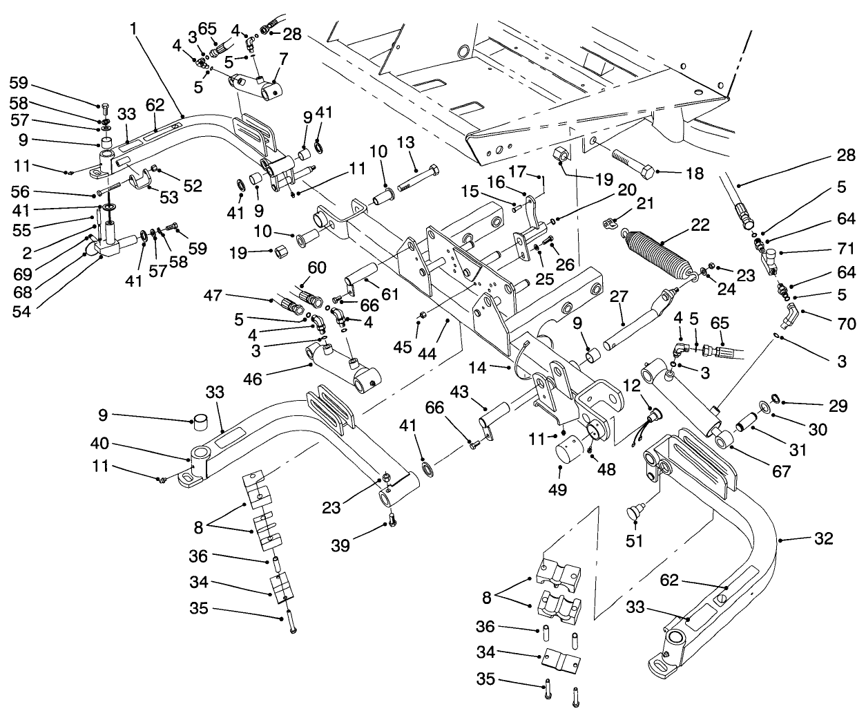 Front Lift Arms Assembly