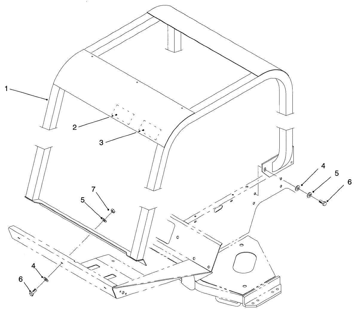 Roll Over Protection System (r.o.p.s.) (optional)