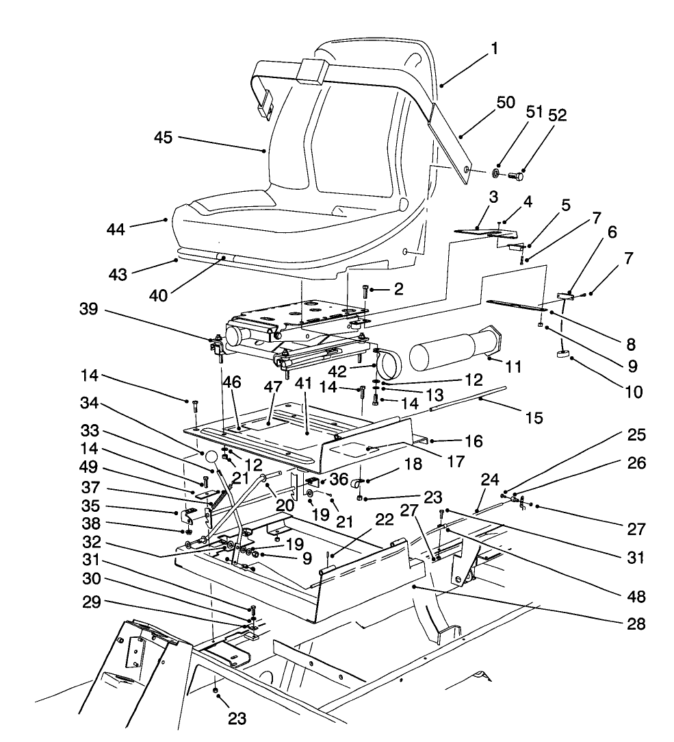 Seat & Throttle Assembly