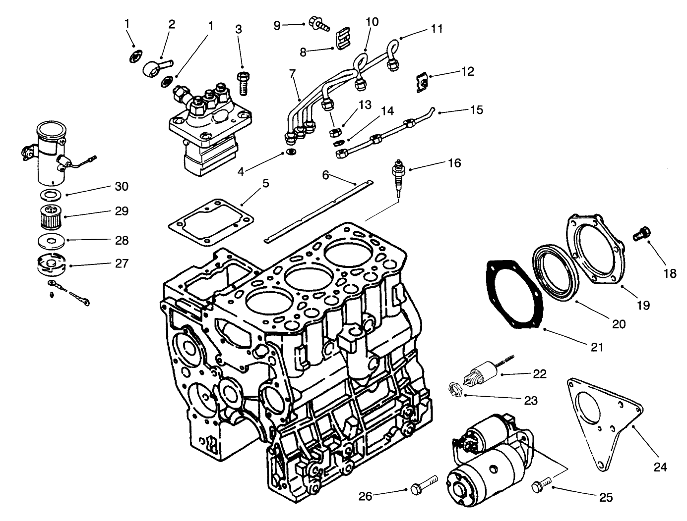 Fuel And Starter System Assembly