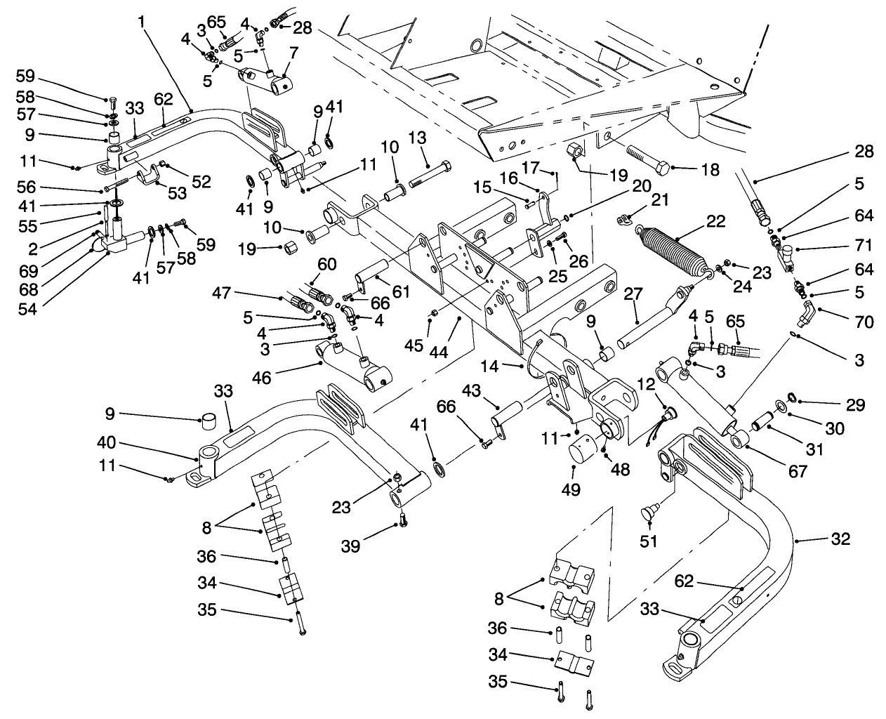 Front Lift Arms Assembly