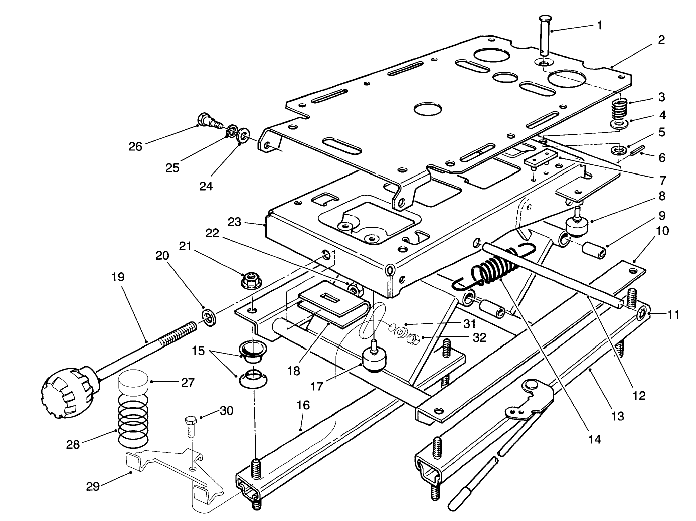 Seat Suspension Assembly