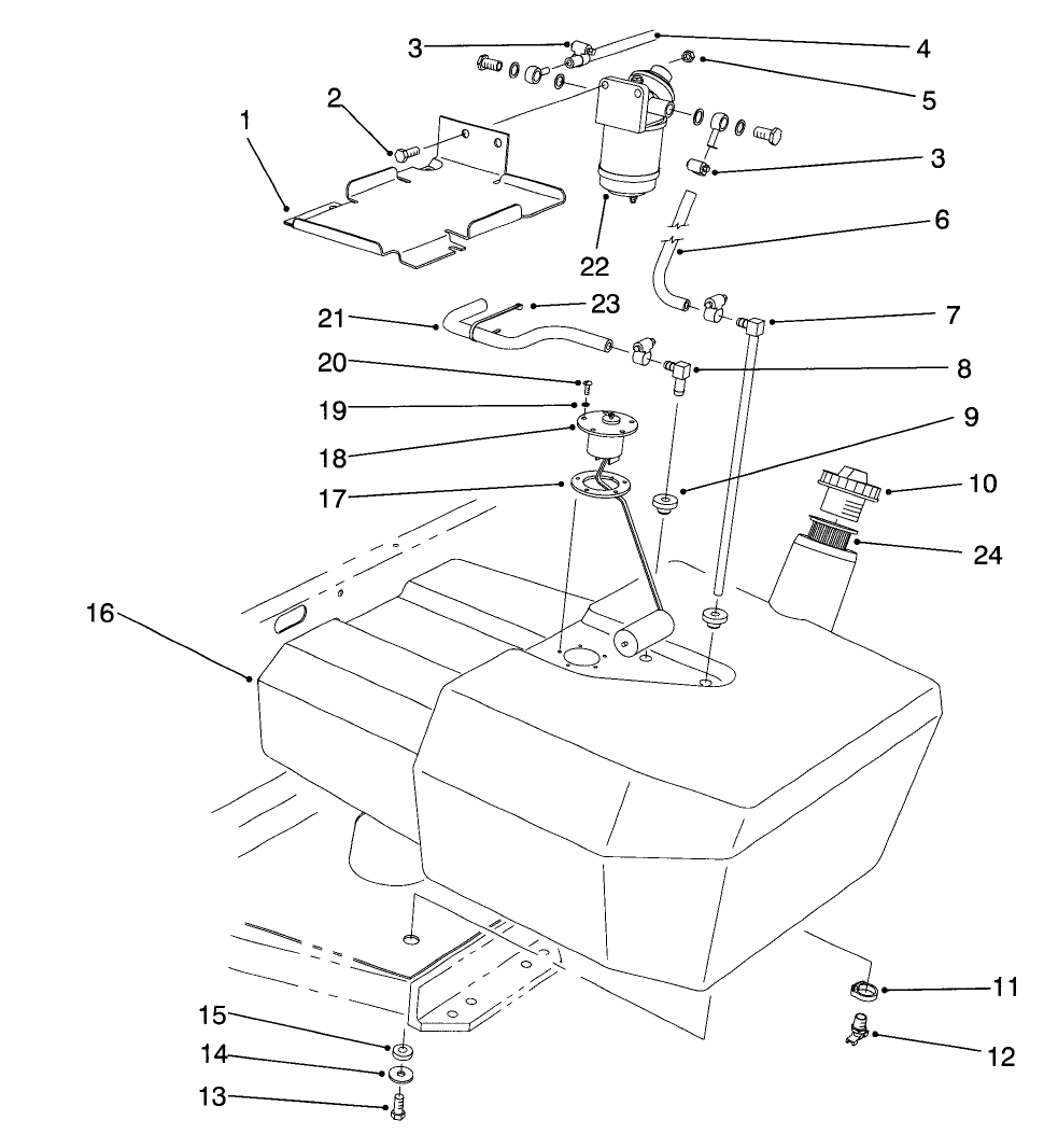Fuel Tank & Filter Assembly