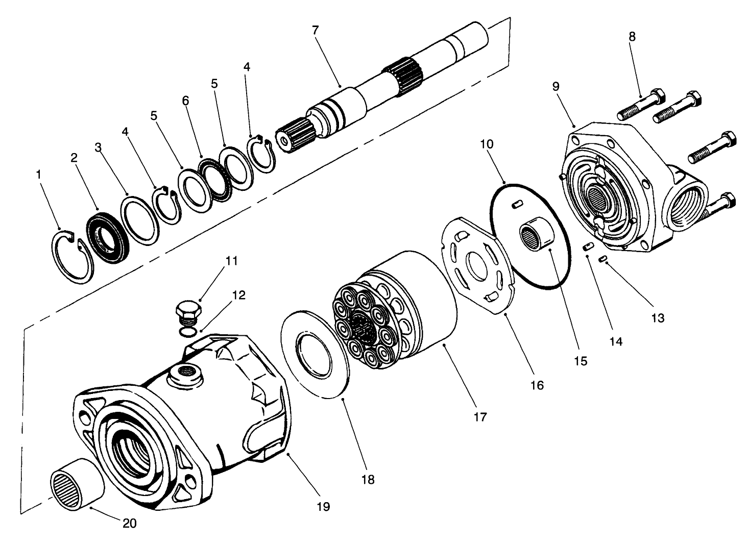 Hydraulic Motor Assembly No. 92-7385