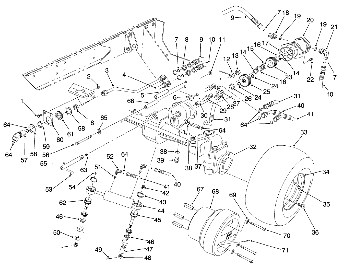 4-Wd Axle Assembly (model No. 03801)