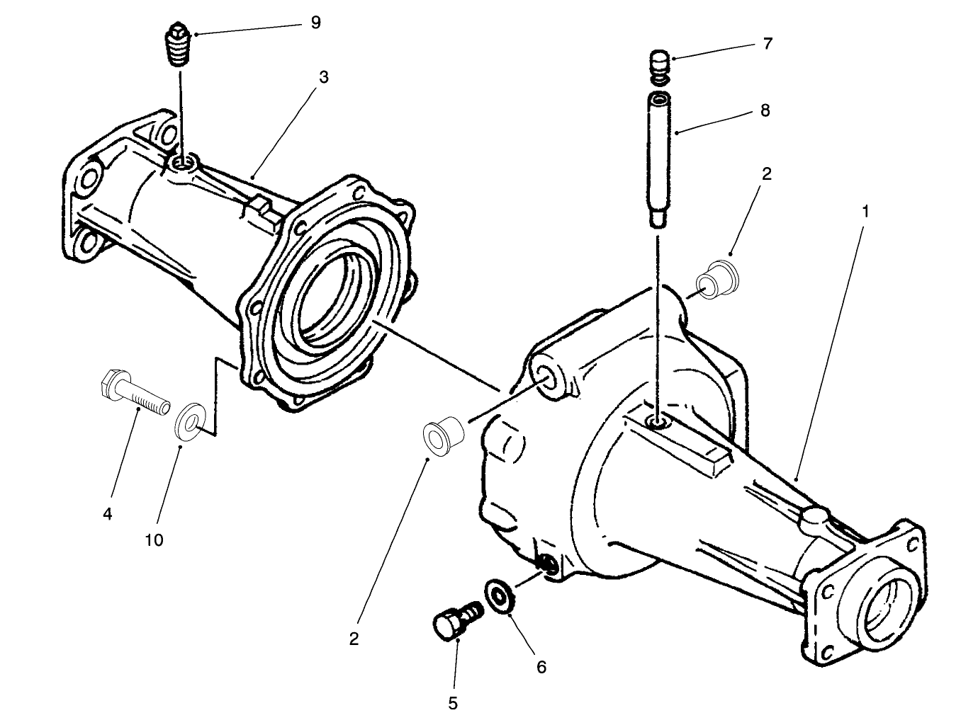 Axle Housing Assembly Axle No. 93-7780 (model No. 03801 Only)
