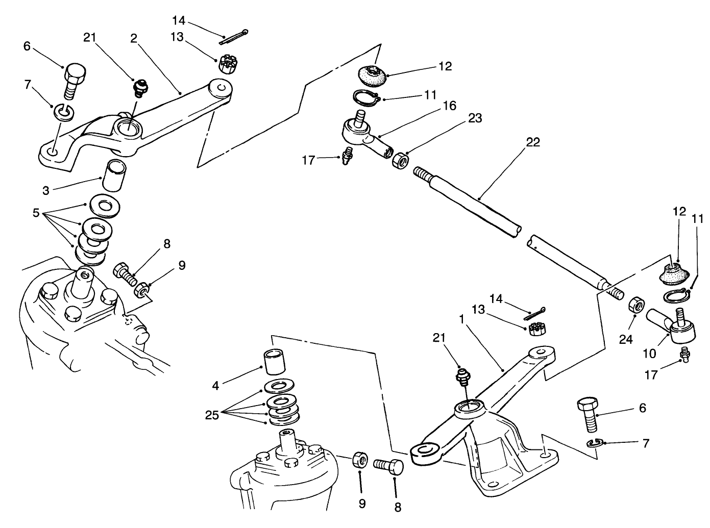Steering Arm Linkage Axle No. 93-7780 (model No. 03801 Only)