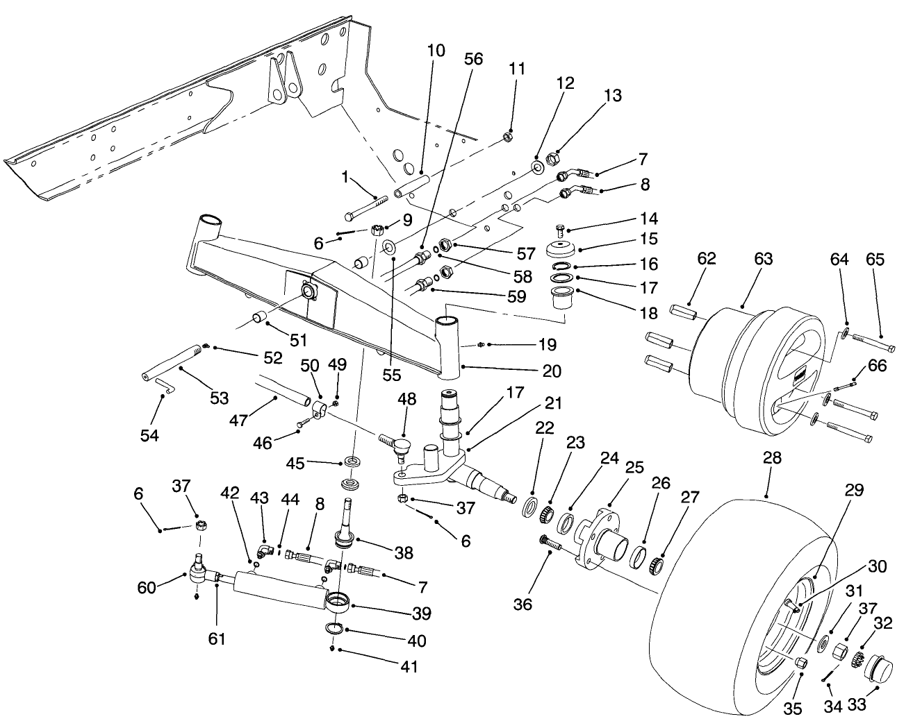 2-Wd Rear Axle Assembly (model No. 03800)