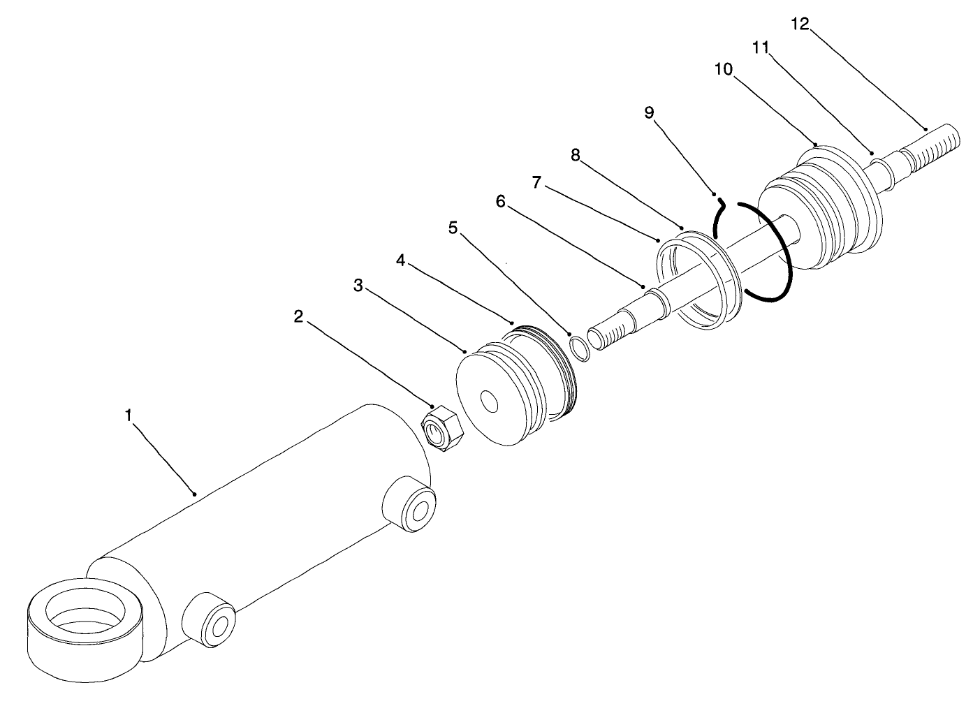 Hydraulic Cylinder No. 94-8142 (model No. 03800)