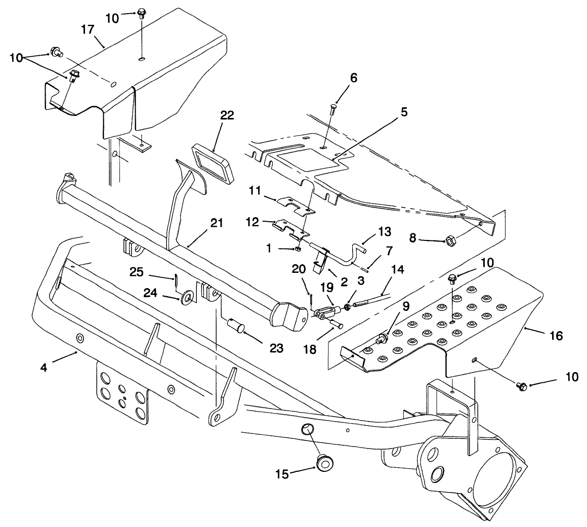 Frame & Brake Pedal Assembly