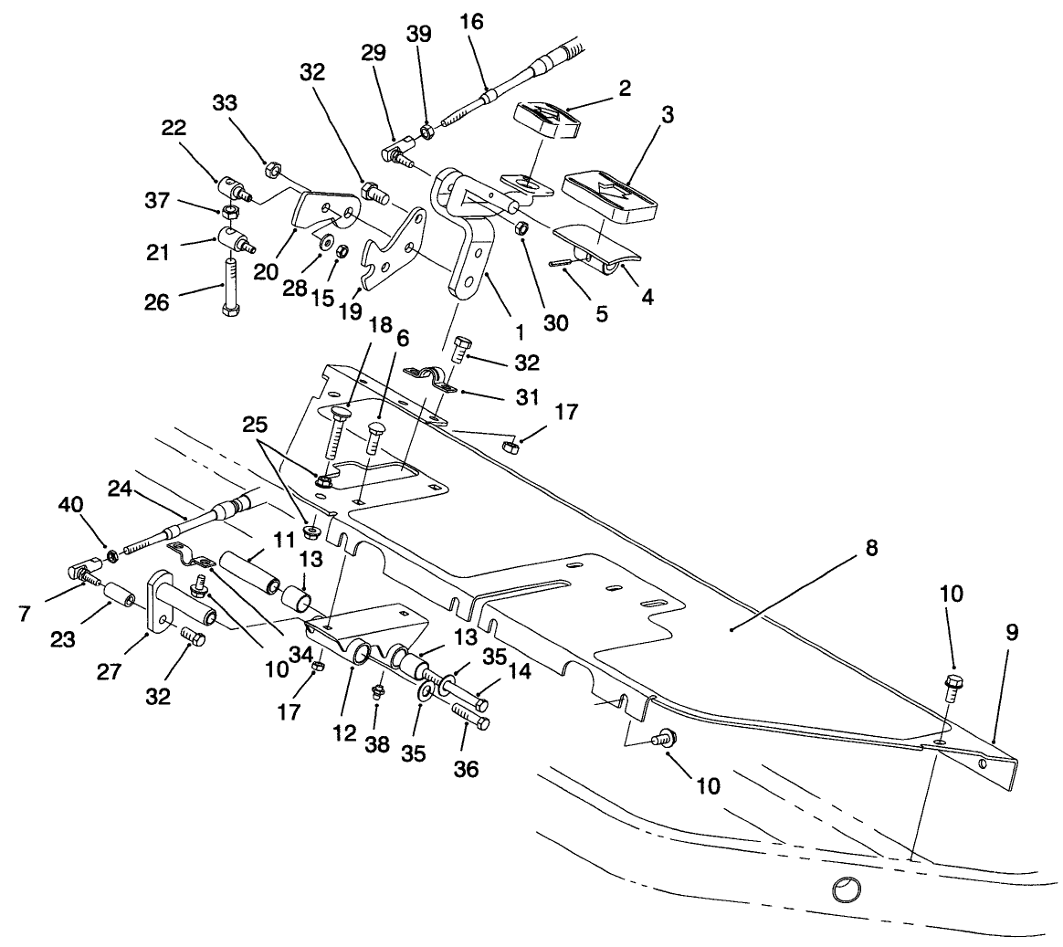 Floor Panel & Traction Pedal Assembly