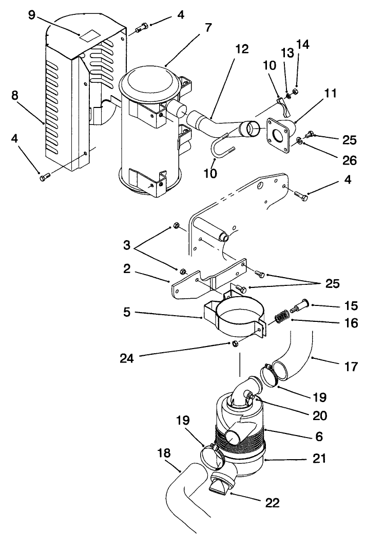 Muffler & Air Cleaner Assembly