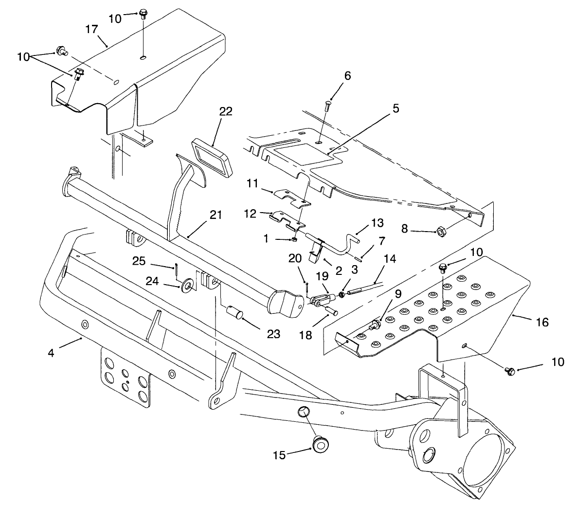 Frame & Brake Pedal Assembly