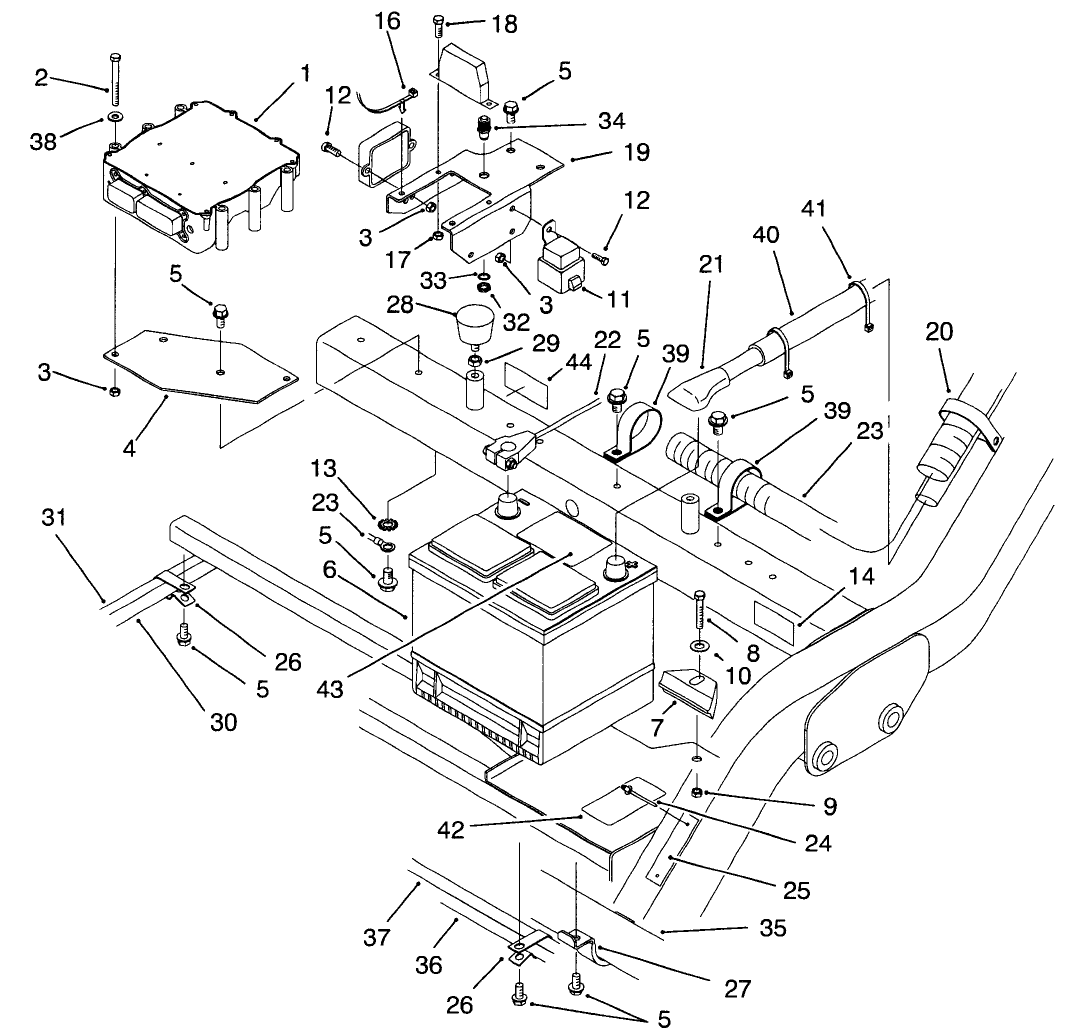 Battery & Controller Assembly