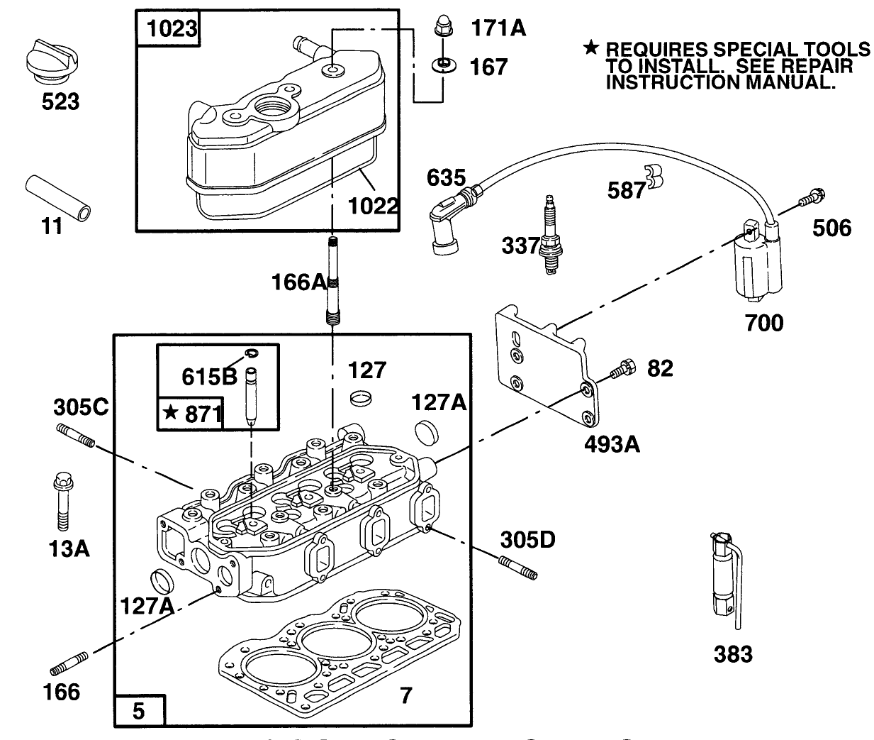 *engine Briggs & Stratton Model 433447