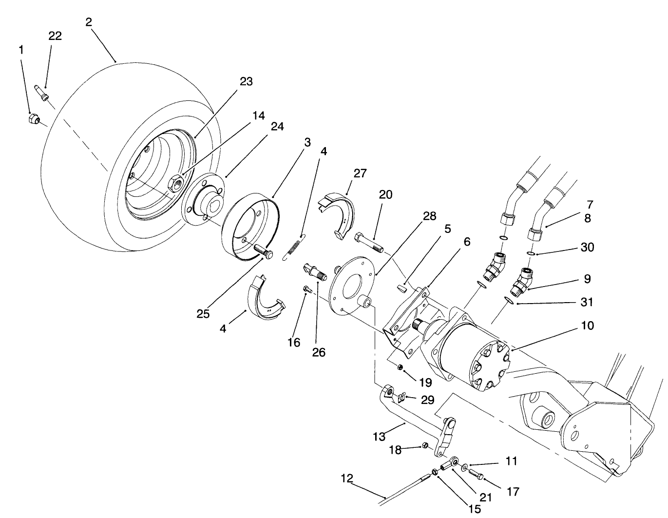 Front Wheel & Brake Assembly