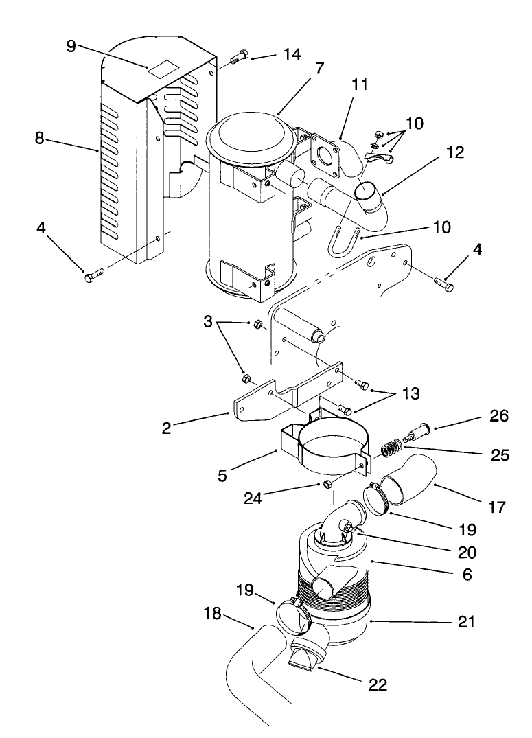 Muffler & Air Cleaner Assembly