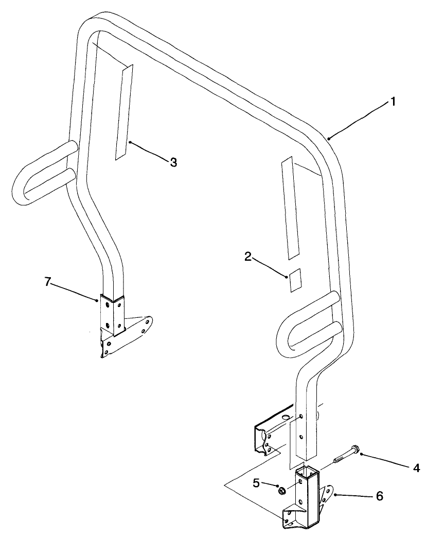 Roll Over Protection System (r.o.p.s.) Assembly