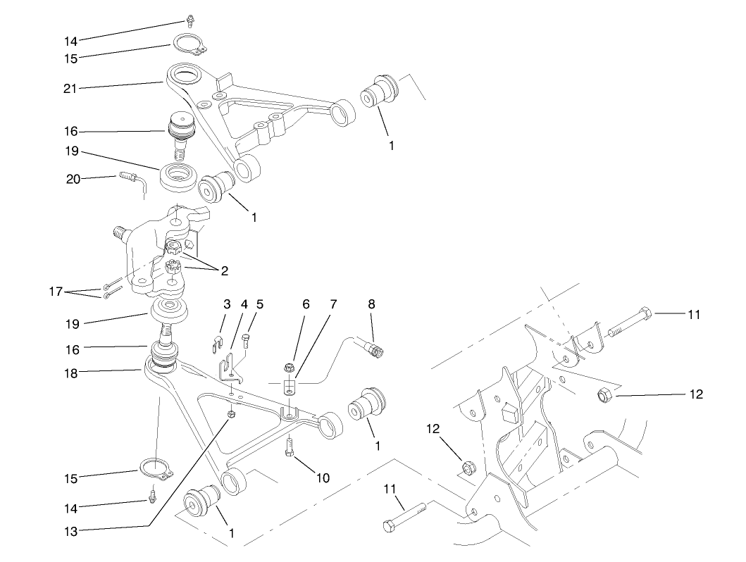 Front Suspension Control Arm Assembly