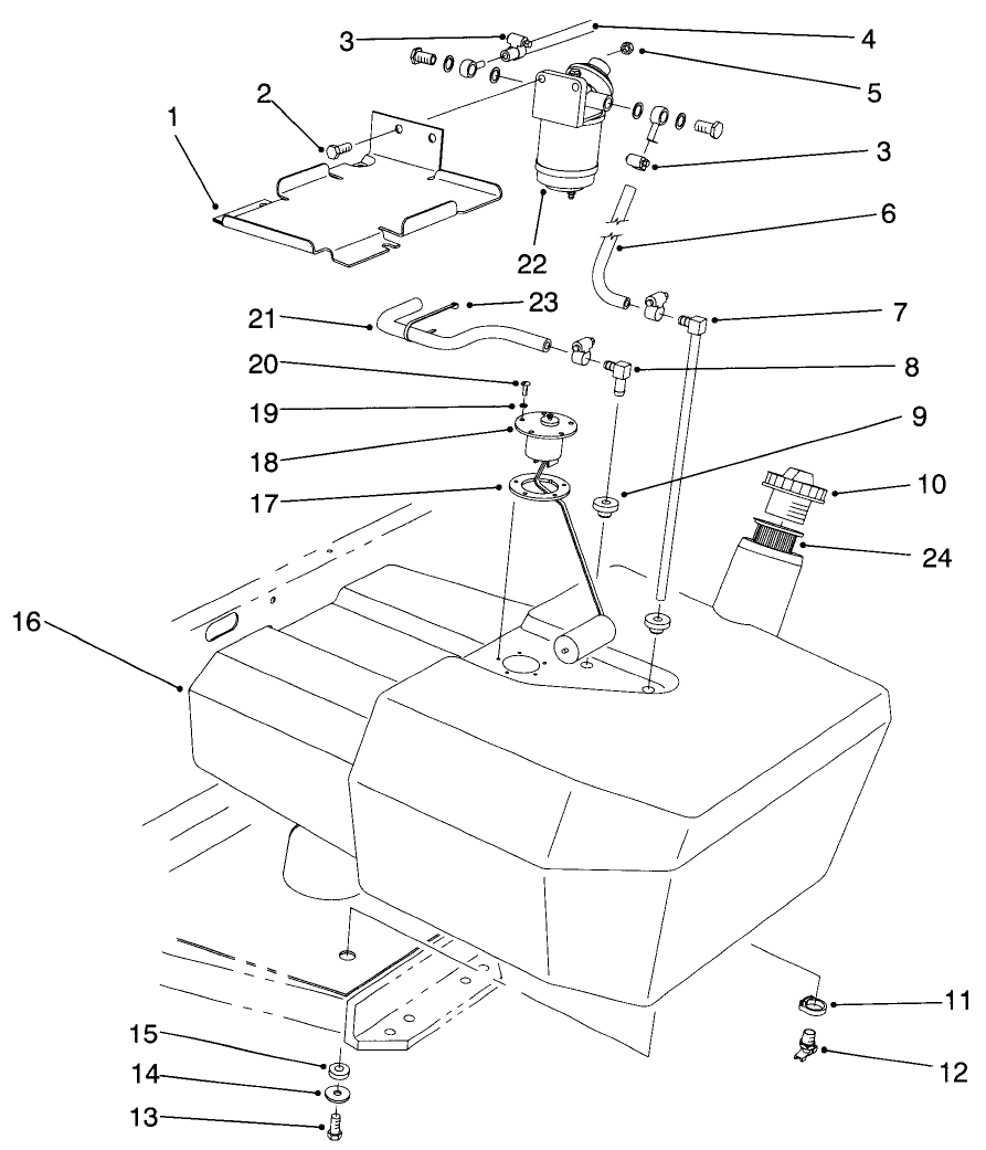 Fuel Tank & Filter Assembly