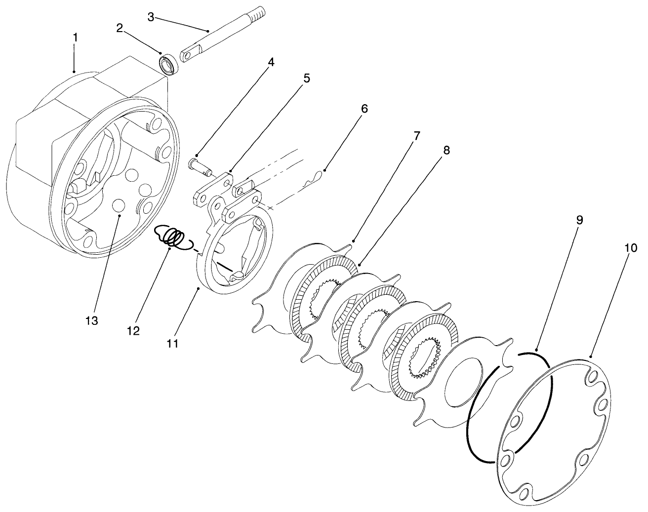 Brake Asm No. 92-7414 Rh & 92-7417 Lh (shown)