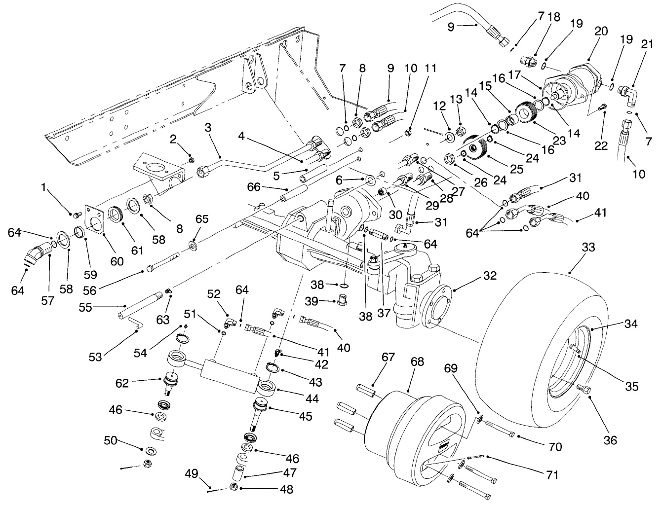 4-Wd Axle Assembly (model No. 03801)