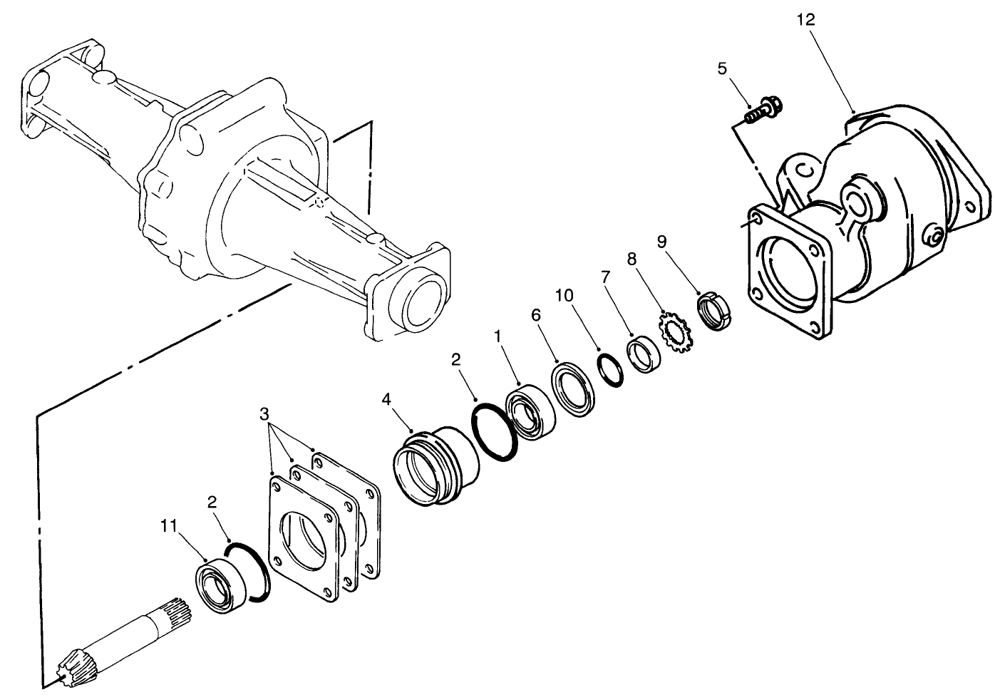 Sleeve Assembly Axle No. 93-7780 (model No. 03801 Only)