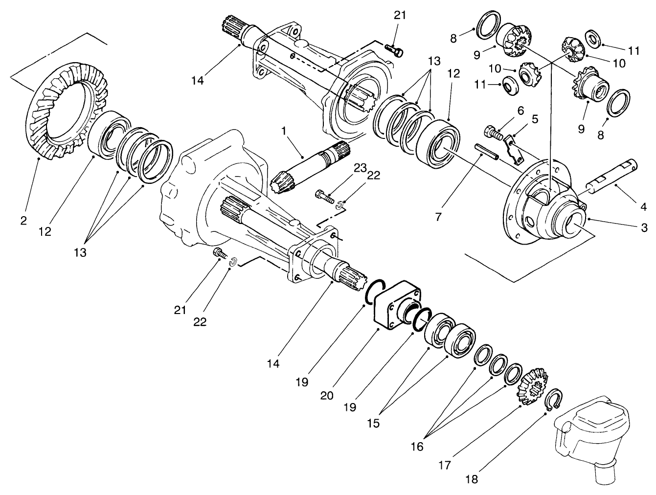 Axle Housing Assembly Axle No. 93-7780 (model No. 03801 Only)