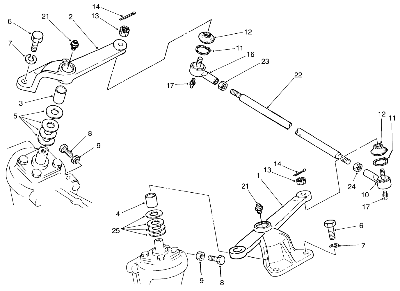 Steering Arm Linkage Axle No. 93-7780 (model No. 03801 Only)