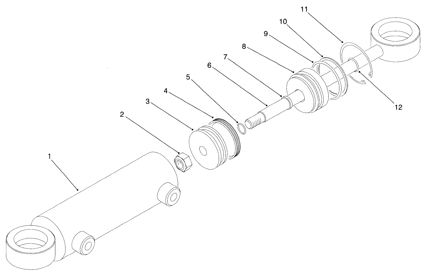 Hydraulic Cylinder No. 94-8141 (model No. 03801)