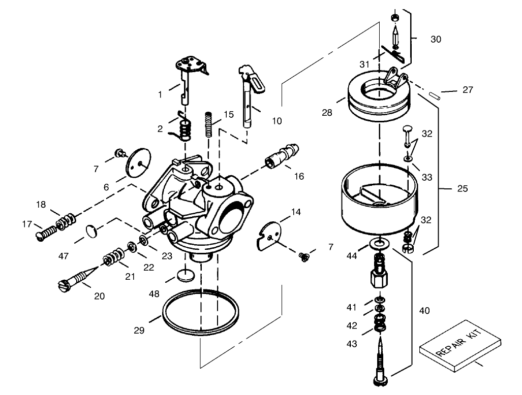 Carburetor Tecumseh No. 632334a