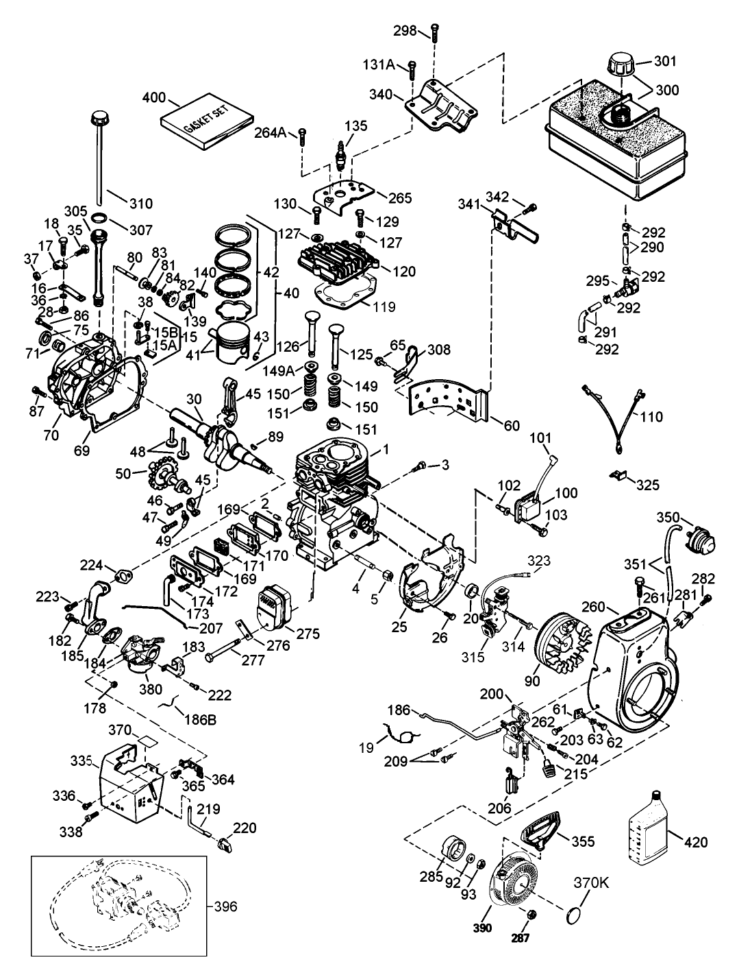 Engine Tecumseh Model Hmsk80-155386u (cont.)