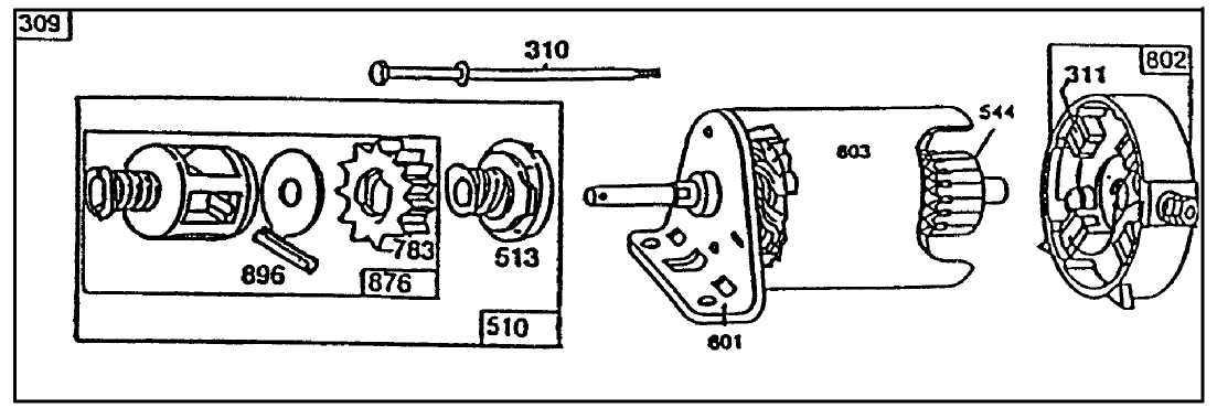 Starter - Briggs & Stratton No. 195707-0121-01