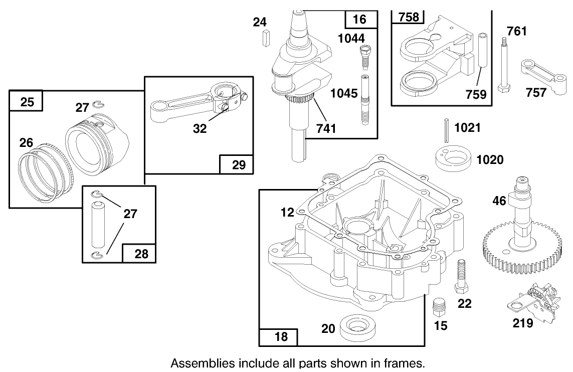 Engine Briggs & Stratton Model 28n707-0131-01