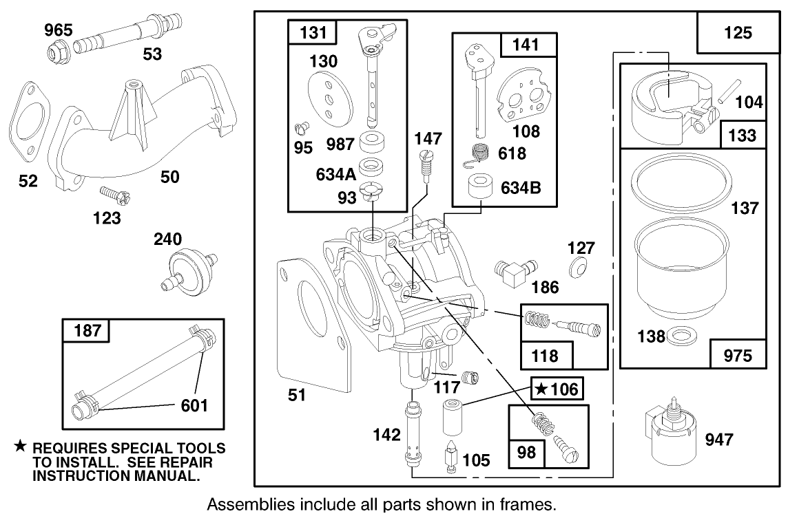 Engine Briggs & Stratton Model 28n707-0131-01