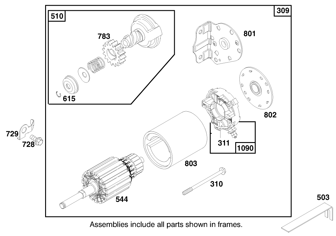 Engine Briggs & Stratton Model 28n707-0131-01