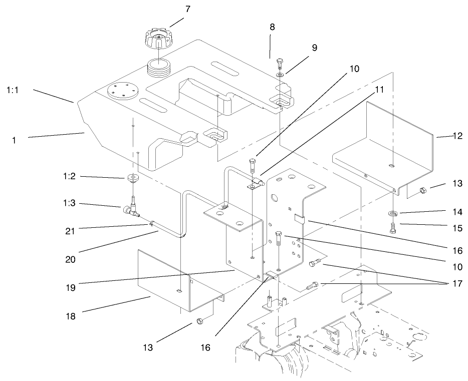 Fuel Tank & Hydro Fan Control Assembly